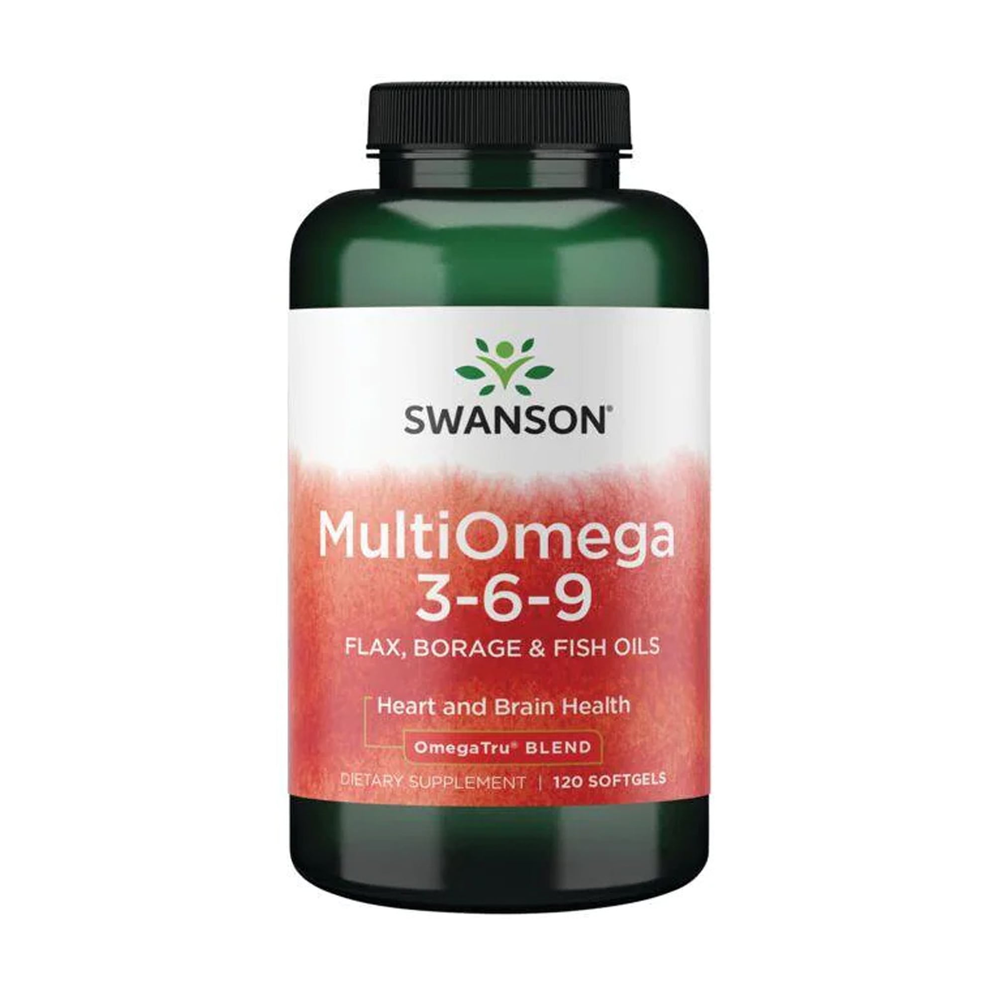 Уцінка! Омега 3-6-9 Swanson MultiOmega 3-6-9 Flax &amp; Borage &amp; Fish Oils, 120 капсул
